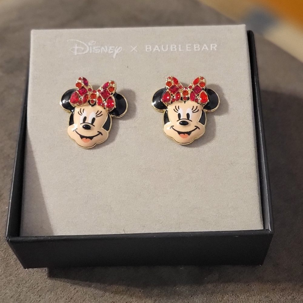 NIB Disney Baublebar Minnie Earrings